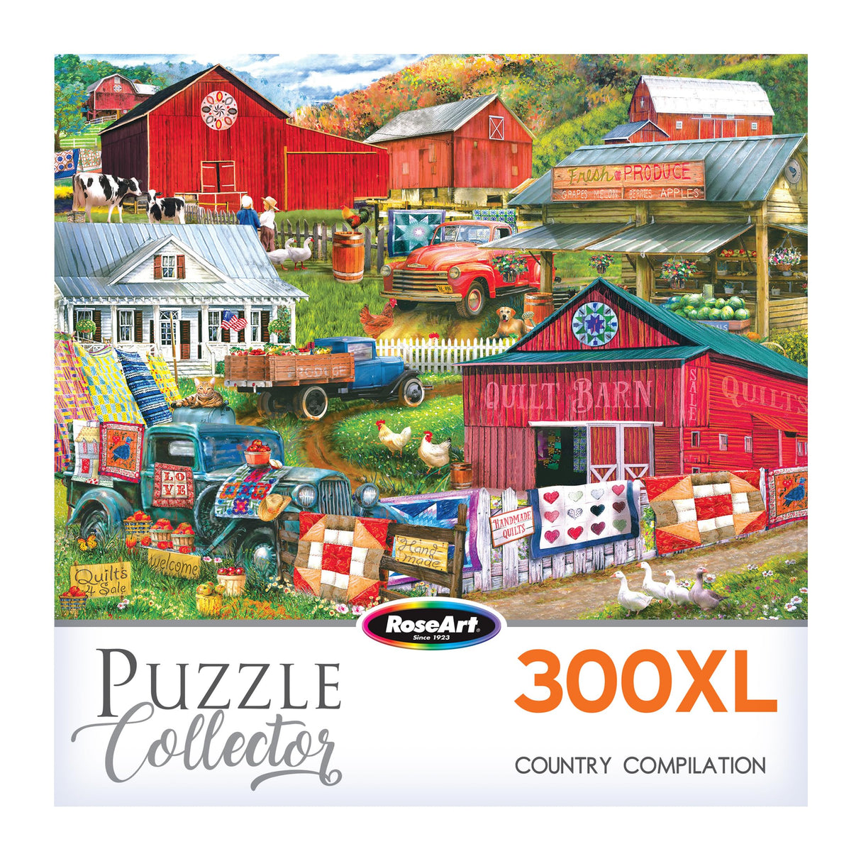 RoseArt - Puzzle Collector- Country Compilation - 300XL Piece Jigsaw Puzzle for Adults RoseArt