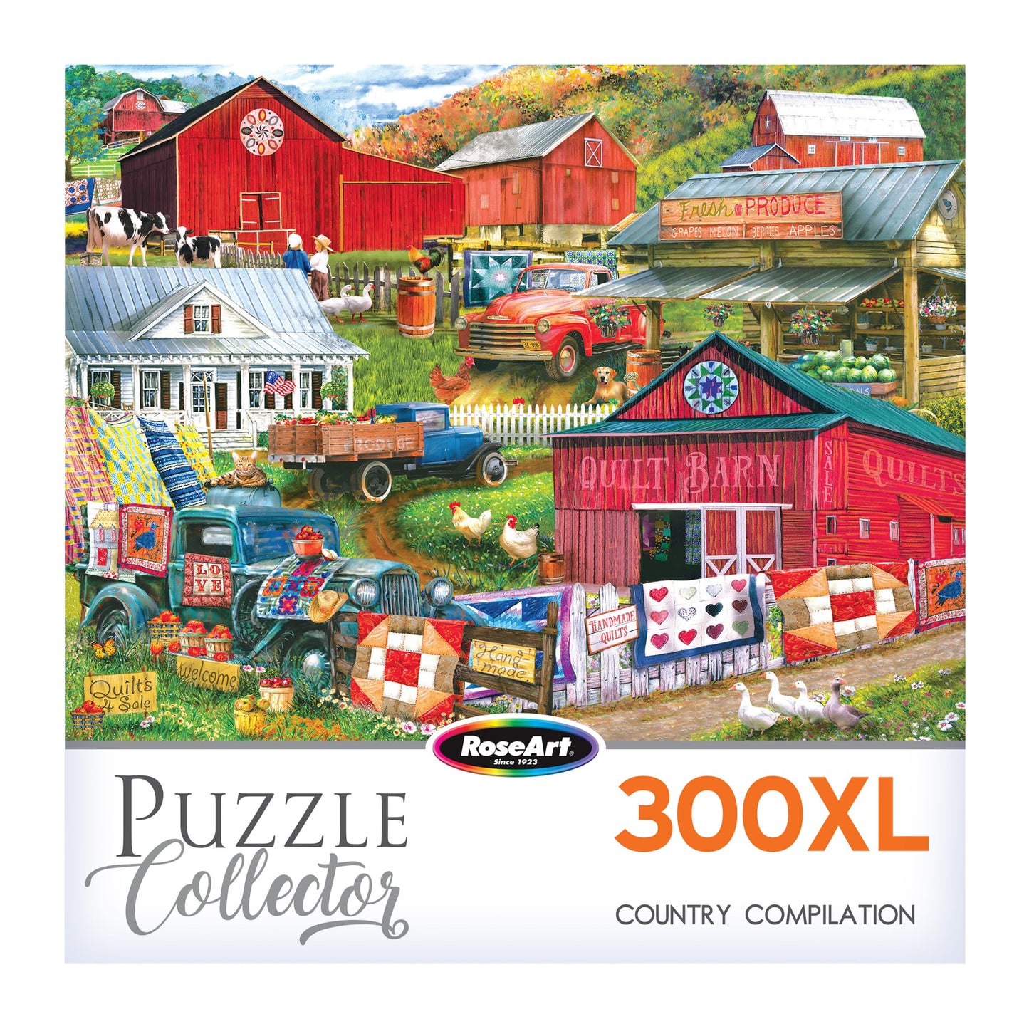 RoseArt - Puzzle Collector- Country Compilation - 300XL Piece Jigsaw Puzzle for Adults