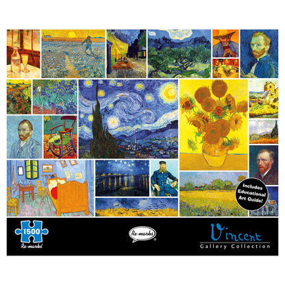 Re-marks Vincent Van Gogh 1500-Piece Puzzle, Artistic Jigsaw Puzzle for All Ages