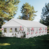 YITAHOME 20x40 ft Party Tent Outdoor Wedding Event Shelters Heavy Duty Upgraded Galvanized Canopy with Large White Roof, Removable Sidewalls YITAHOME