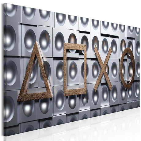 artgeist Acoustic Canvas Wall Art Print for Gamers Game Console 47x16 in - 1pcs Picture with Acoustic Foam Sound Print Artwork Room Acoustics Soundproofing Gaming Play Game 3D Effect i-A-0192-b-a artgeist