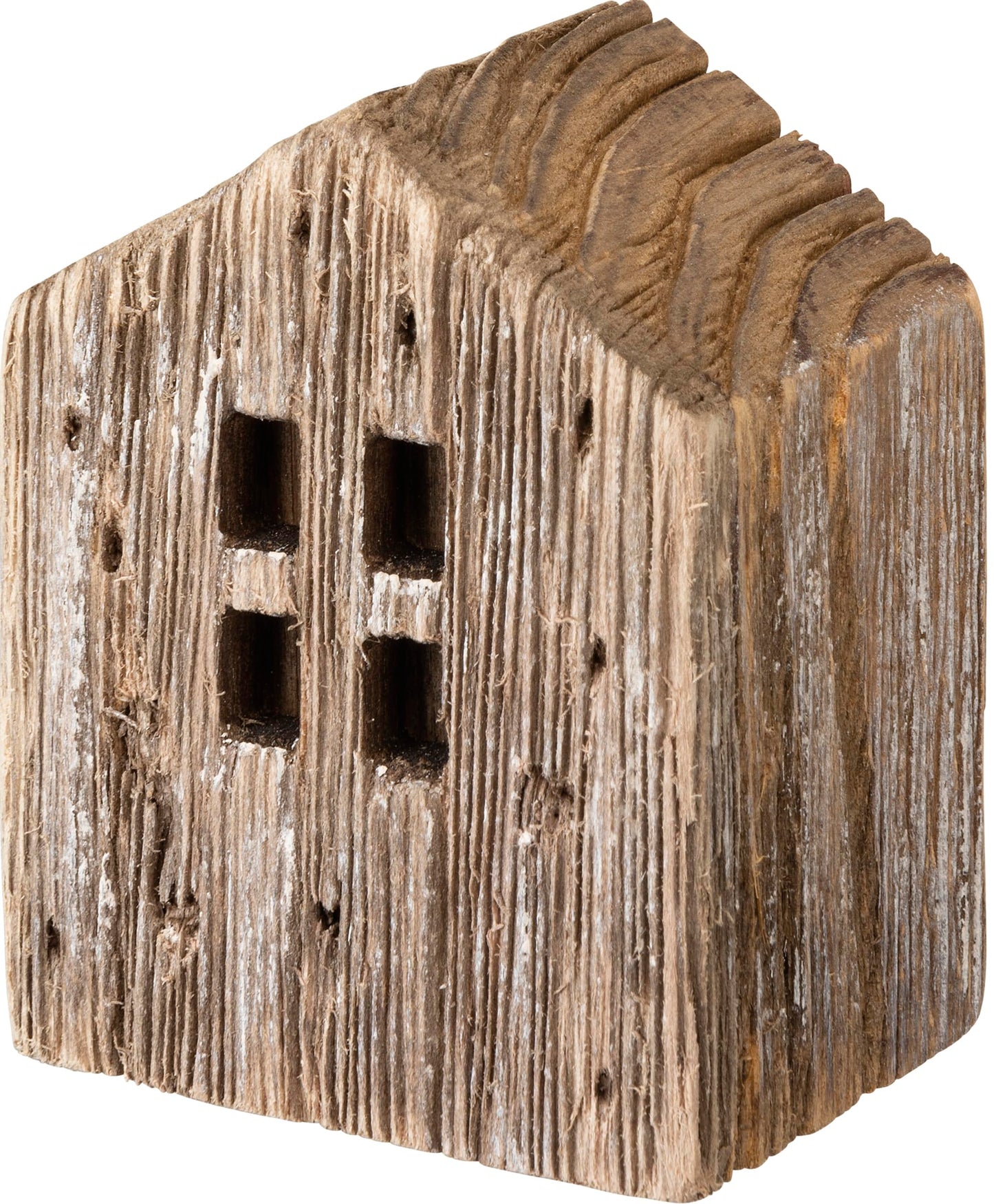 Primitives by Kathy Set of 3 Rustic Wooden House Figurines