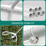 YITAHOME 20x20 ft Party Tent Heavy Duty Wedding Event Shelters Outdoor Upgraded Galvanized Canopy with Large White Roof, Removable PVC Sidewalls & 3 Storage Bags YITAHOME