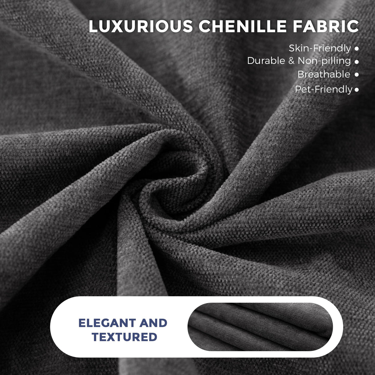 MAXYOYO Boneless Sofa Couch, Loveseat Sofa for Small Space, Tufted 2-Seater Floor Couch Bean Bag Chair for Living Room Bedroom Apartment, Sofa in a Box, No Assembly Needed, Dark Grey MAXYOYO