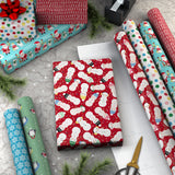 Hallmark Kids Christmas Wrapping Paper Rolls with Cutlines on Reverse (6 Rolls: 180 Sq. Ft. Total) Snowman, Snowflakes, Penguins, Santa Claus Hallmark