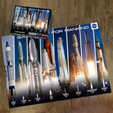 AQUARIUS NASA Rocket Grid Puzzle (1000 Piece Jigsaw Puzzle) - Glare Free - Precision Fit - Virtually No Puzzle Dust - Officially Licensed NASA Merchandise & Collectibles - 20x28 in AQUARIUS