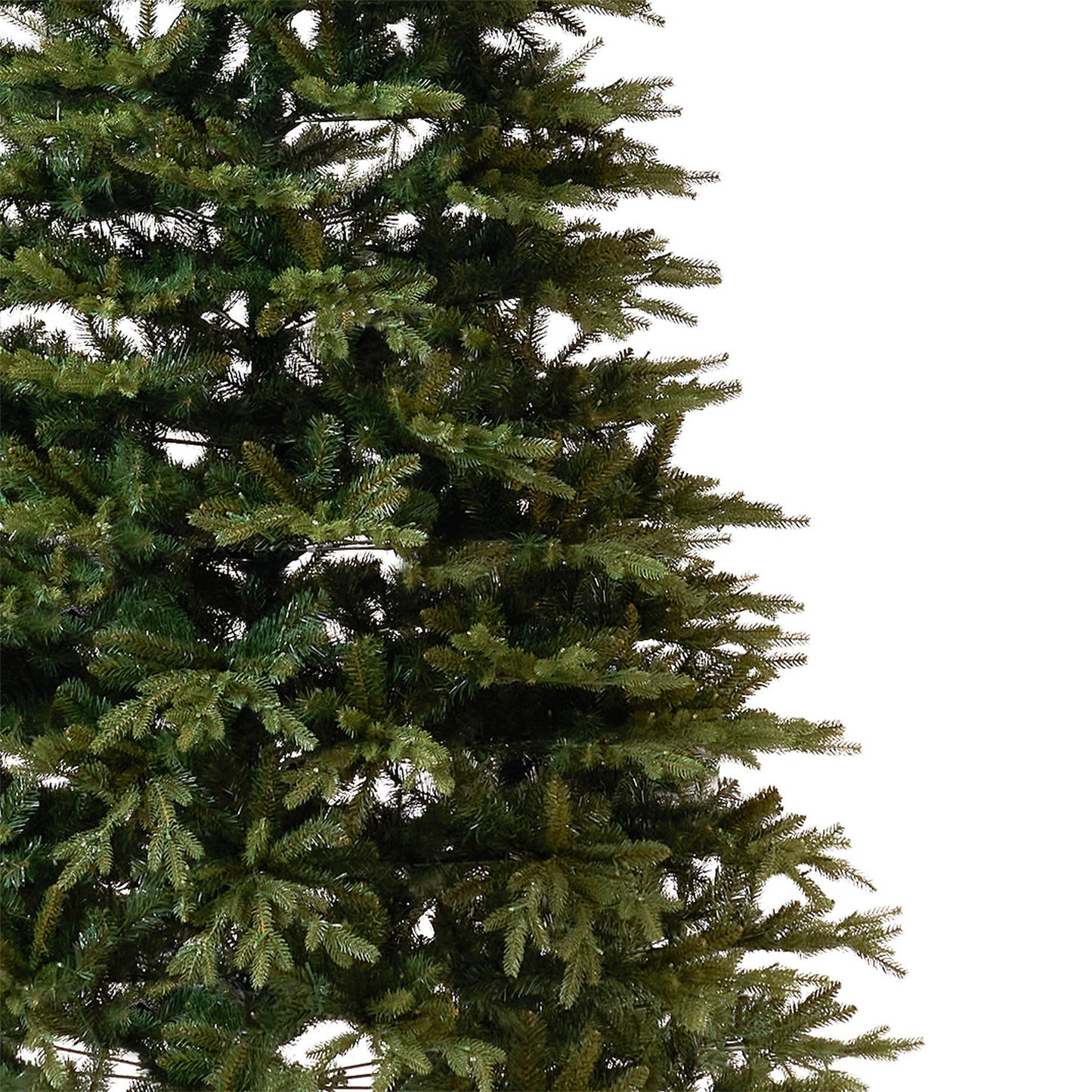 12ft. Belgium Fir Natural-Look Artificial Christmas Tree with 1500 Clear LED Lights and 4962 Bendable Branches