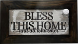 Bellewood Designs Bless This Home And All Who Enter Decorative Wall-Mounted Secure Hidden Gun Cabinet Bellewood Designs