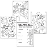 Lazy Days Barbie Live Life with Love Coloring and Activity Book - 96 Pages Lazy Days