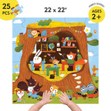 Mudpuppy Forest School 25 Piece Floor Puzzle with Shaped Pieces Mudpuppy