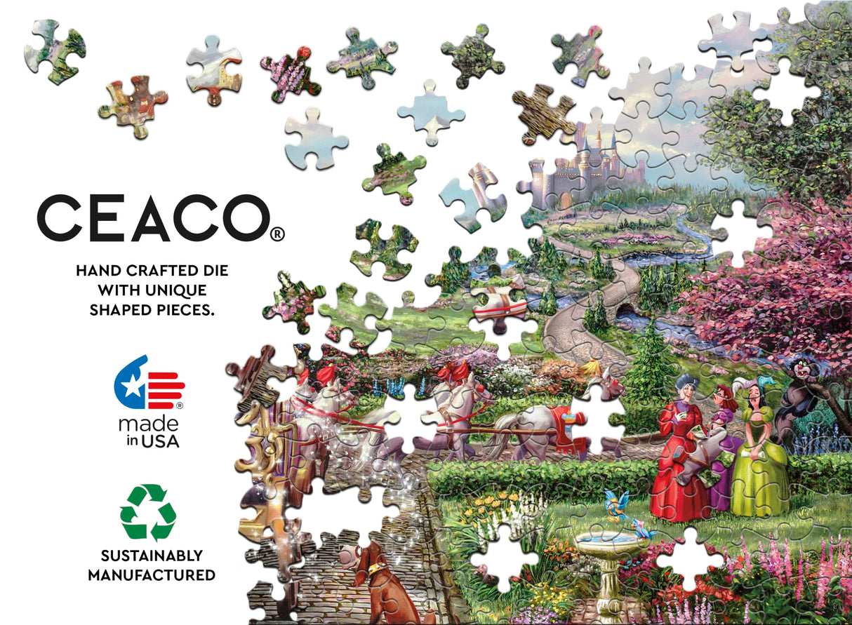 Ceaco - Thomas Kinkade - Disney - Cinderella - Happily Ever After - 1000 Piece Jigsaw Puzzle Ceaco