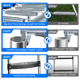 Simple Deluxe Recreational Trampoline with Enclosure Net 14FT Wind Stakes- Outdoor Trampoline for Kids and Adults Family Happy Time, ASTM Approved -Black 14FT Simple Deluxe