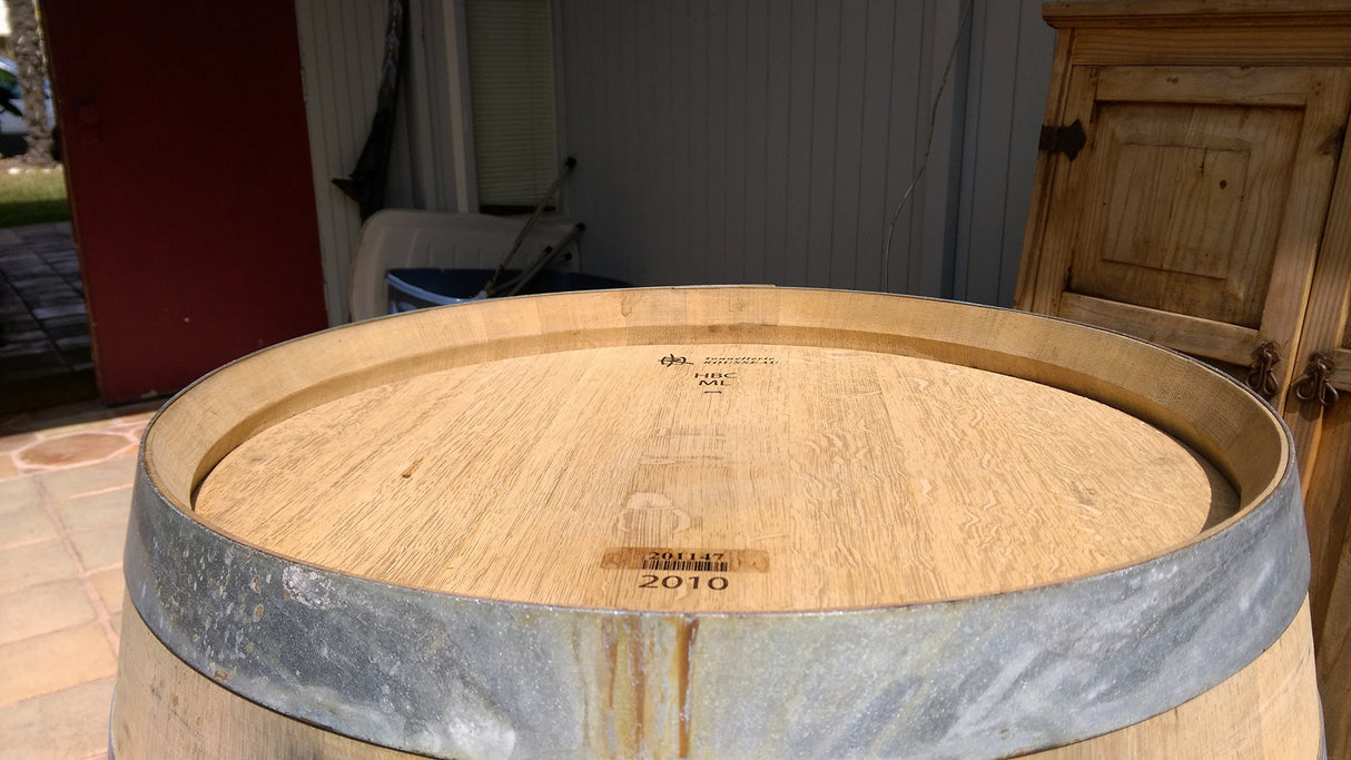 CUGHYS Used Wine Barrel Solid Oak from Napa Valley by Wine Barrel Creations9 Wine Barrel Creations