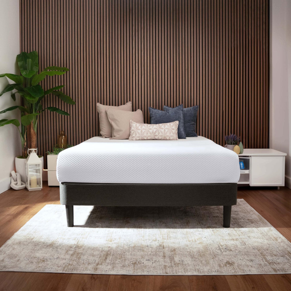 Nestl Green Tea Queen Mattress 8 Inch - Cooling Graphite Memory Foam Mattress Queen Size, Fiberglass Free Queen Mattress in A Box, Pressure Relief Supportive Bed in A Box, CertiPur-US Certified Nestl