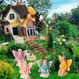 31 Pieces Fairy Garden Accessories Kit Miniatures House Supplies Fly Wing Dollhouse Gifts for Home Garden Lawn Decoration Gejoy