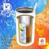 Joyclub 6 Pack Sublimation Sippy Cups Toddler Tumbler Blanks 12 oz Kids Sublimation Tumbler with Handle Stainless Steel Insulated Skinny Straight with Splash-proof Lid and Straw Joyclub