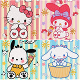 Sretoul 4 Pack Cartoon Diamond Art Kits for Kids-4 Pack Diamond Art Painting for Kids, 7 Year Old Girl Birthday Gifts 6X6 Inch Sretoul