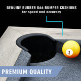 Freetime Fun 7 FT 3 in 1 Multi Game Pool Table with Dining Top Pool Table Ping Pong Table Combo, includes Pool Table Accessories and Tennis Paddles Freetime Fun