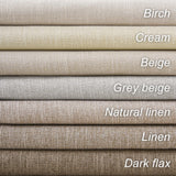 Topfinel Taupe Burlap Linen Blackout Curtains & Drapes 84 Inch Length 2 Panels Set, Flax Linen Brown Tan Beige Room Darkening Soundproof Cabin Curtains with Hooks Rings for Bedroom Living Room Topfinel