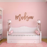 Personalized Wood Fiberboard Painted Name Sign 12", 17", 23", 35" Wide Options Custom Baby Name Sign for Nursery Décor Personalized Gift Land