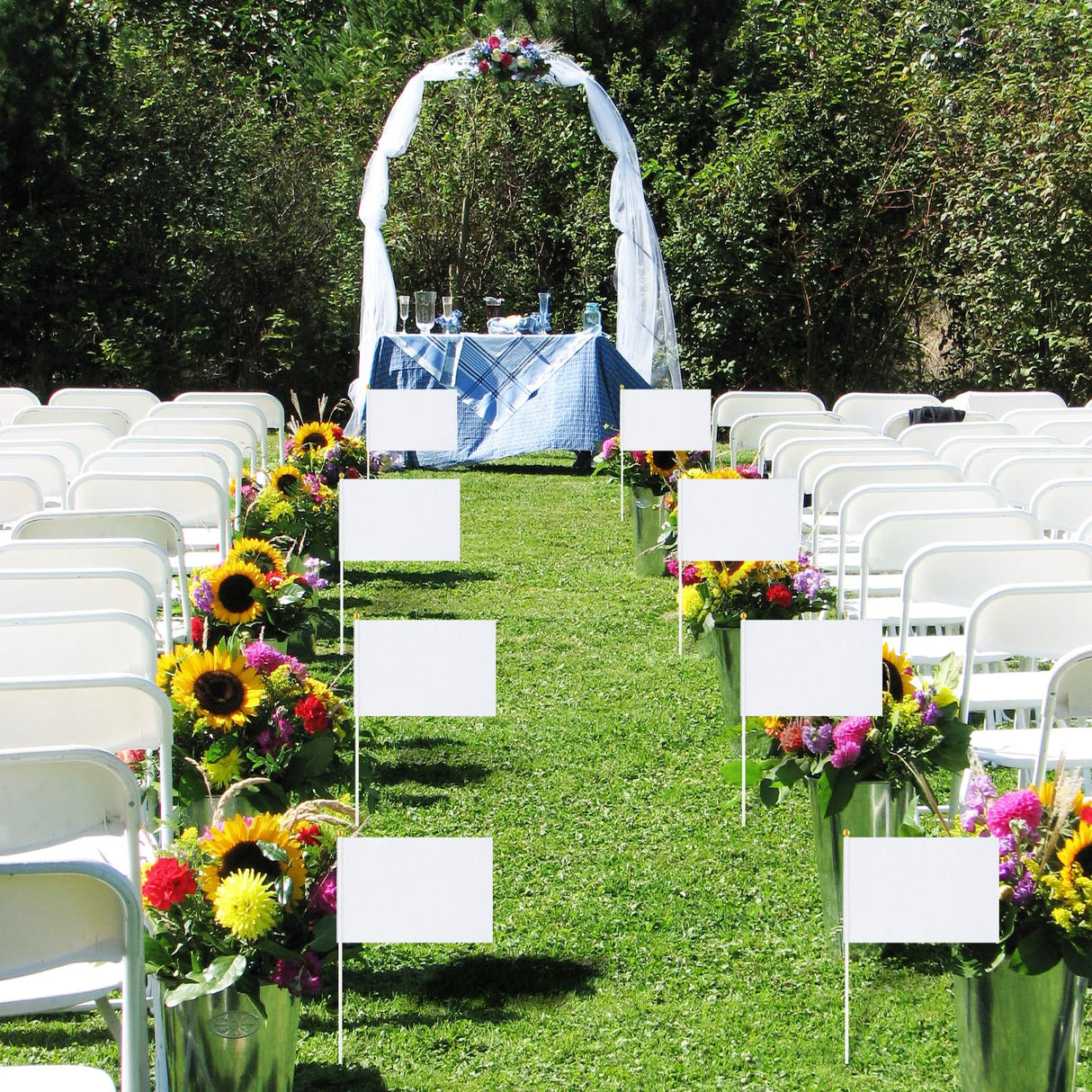 200 Pcs White Blank Sublimation Mini Flags Solid White Blank Flag Plain White DIY Color Small Flags on Sticks Hand Held Sublimation Flags Blank Flag for Parades Birthday Wedding Events Celebration Lemecima