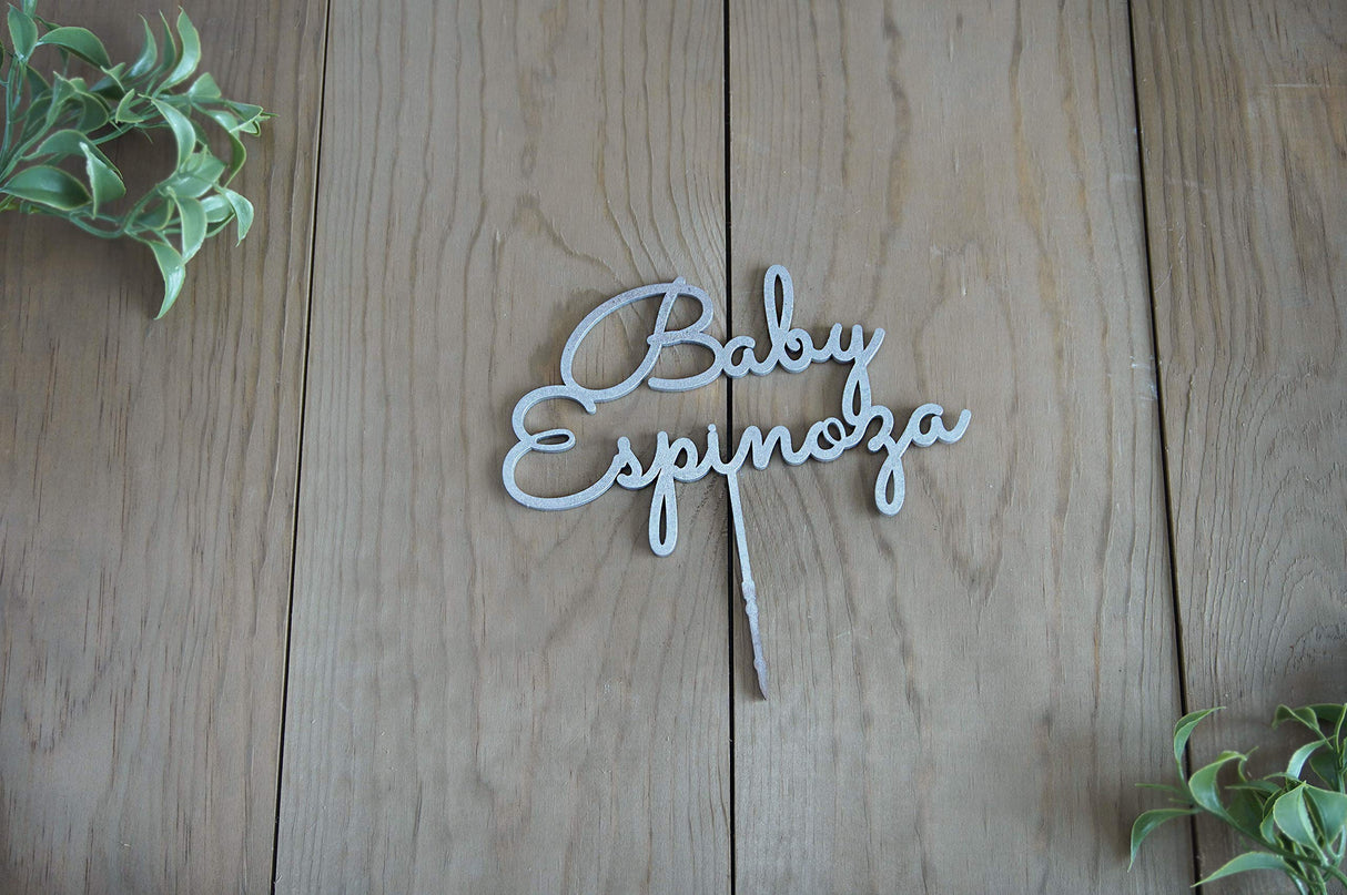 Custom Baby Shower Cake Topper Personalized Cake Topper for Baby Shower Gift Baby Name Cake Topper designLEE Studio