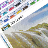 Instarry DIY 5D Diamond Painting Kits for Adults Large Size Full Drill Waterfalls and Lakes Mosaic Rhinestones Embroidery Wall Decorations Art Kit 31.5x15.7 inch Instarry