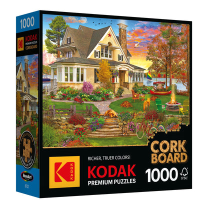 RoseArt - Kodak Cork - Lakeside Home - 1000 Piece Jigsaw Puzzle for Adults