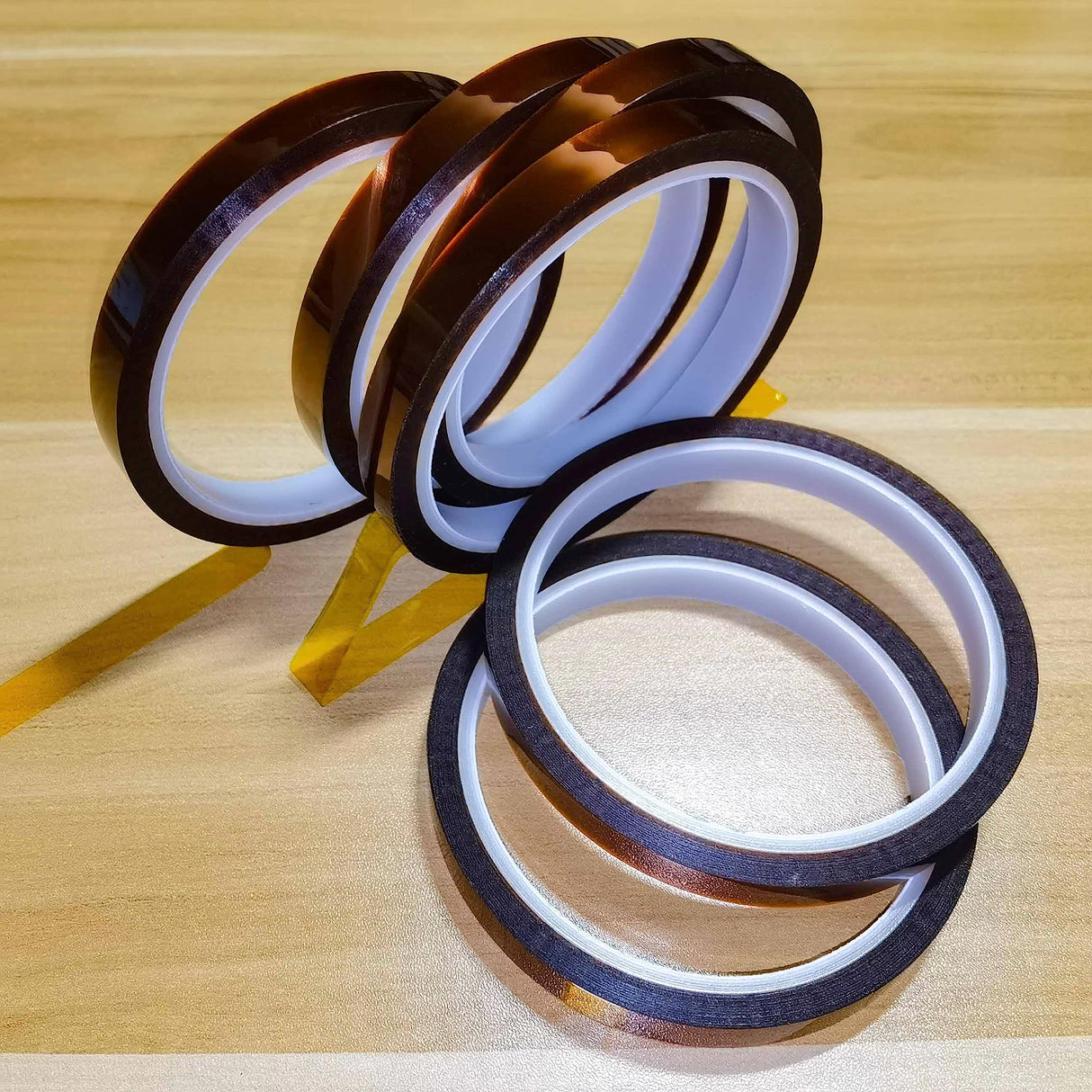 Valley'sYuMiao 6Rolls,10mm×108fts, Heat Tape for Sublimation, Heat Transfer Tape, Heat Resistant Tape, No Residue, Thermal, Total Length 648fts Valley'sYuMiao