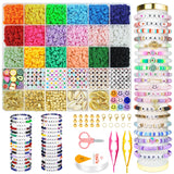 OHOME 5300 Clay Beads Bracelet Making Kit,Arts and Crafts for Kids Ages 8-12,Back to School Crafts Games Toys for 3-10 Year Old Birthday,Travel Essential OHOME