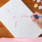 BONNYCO Paint by Numbers Kit for Kids Unicorns Pack 3 Canvas Paint by Number Canvas Framed Pre Drawn, Unicorn Gifts for Girls | Arts and Kids Crafts 4-6 8-12, Pintar por Numeros | Unicorn Craft BONNYCO