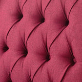 Bellemave Wingback Recliner Chair, Traditional with Modern Elements, Red, Wood, Manual Pushback, Living Room, Office, Bedroom Bellemave