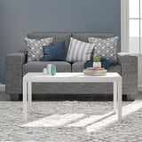 DHP Parsons Modern Coffee Table, White DHP