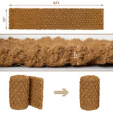 BARIEN 17” x 6 Ft Garden Pathway, 100% Natural Coco Coir Roll Mats – Hand-Woven Coir for Garden Walkway - Snow Mats for Walkway (17" x 6Ftr) BARIEN