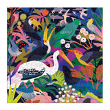 Mudpuppy Bird Illuminated – 500 Piece Glow in The Dark Puzzle with Colorful Scene of Birds in The Jungle and Hidden Puzzle Details in The Dark for Children Ages 8 and Up Mudpuppy