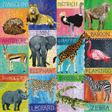 Painted Safari 500 Piece Family Puzzle from Mudpuppy - Beautifully Illustrated 20" x 20" Jigsaw Puzzle, Perfect for Hours of Family Fun, Ages 8+ Mudpuppy