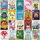 Qeeenar 20 Pcs DIY Diamond Art Kits 5D Diamond Painting Kits for Adults Spring Summer Mother's Day Gifts Decoration Dots Paintings for Beginners, 12 x 16 Inch (Seasonal) Qeeenar