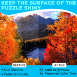 Darice Jigsaw Puzzle Glue Clear, Easy-On Applicator Head, Quick-Drying Pack of 2 Non-Toxic Jigsaw Puzzle Saver Glue for 1000/1500/3000 Piece Puzzles - 130ml X2 Bottle Darice