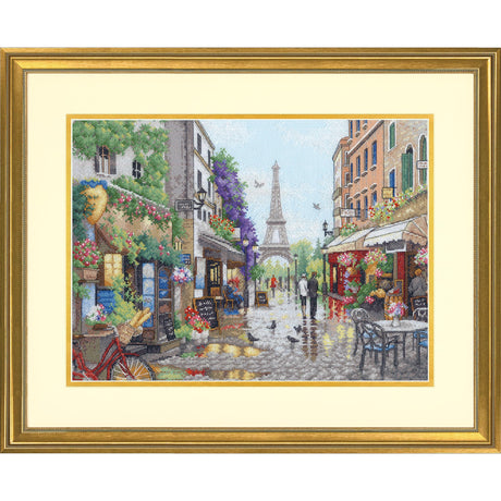 Dimensions Flowers for Sale Counted Cross Stitch Kit, 9" x 12", 14 Cnt. Light Blue Aida 5 Piece Dimensions