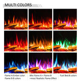 LegendFlame 71" W Smart Build in Electric Fireplace Insert, 1-2-3 Sided View, Heater 750W/1500W, Multi Colors of Flame & Fuel Bed, Alexa/Google Assistant Enabled Legend Flame
