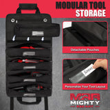 Mighty Red Ant Tool Roll - Tool Bags | Roll Up Tool Bag | Tool Bag Organizer | Tool Roll Up Bag W/5 Large Pouches | Tool Roll Bag for Men | Rolling Tool Bag | Gifts for Dad | Heavy Duty Tool Bag Mighty Red Ant