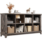 EnHomee 8 Cube Storage Organizer and Shelves, Cube Shelf Bookshelf for Home and Bedroom, Black Oak EnHomee