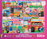 Ceaco - 4 in 1 Multipack - Food Trucks - (4) 500 Piece Jigsaw Puzzles Ceaco