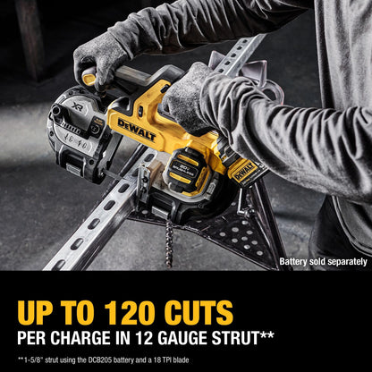 DEWALT 20V MAX XR Bandsaw, Brushless Motor, Portable and Cordless, 3-3/8 Inch Cut Capacity, Bare Tool Only (DCS378B) - WoodArtSupply