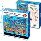 Think2Master Ocean Life 250 Pieces Jigsaw Puzzle Fun Educational Toy for Kids, Boys, Girls, School & Families. Great Gift for Boys & Girls Ages 8-10+ to Stimulate Learning. 14.2” X 19.3” THINK2MASTER