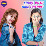 Toy Unicorn Nail Art for Girl 7-12, FunKidz Size 17.91Wx12.4L Ultimate Glamour Peelable Nail Polish Kit for Kids Fingernail Set Party Gifts FUN KIDZ