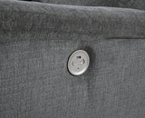 Signature Design by Ashley Barnsana Minimalist Power Reclining Loveseat with Console and USB Charging Ports, Gray Signature Design by Ashley