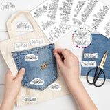 Water Soluble Stabilizer Embroidery Patterns - CRASHOT 4 Sheets Stick and Stitch Embroider Paper Wash Away, Flower Floral Daisy Butterfly Designs, Suprise for Hand Sewing Lover CRASHOT