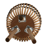 Sagebrook Home Set of 3 Bamboo Wood Planters on Stands, Indoor Outdoor, Natural, Tri-Footed Wicker Bamboo Planters Baskets for Garden, Patio, Entryway, or Living Room, Plant Stand Outdoor Tall Plants Sagebrook Home