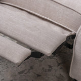 CHRISTOPHER KNIGHT HOME GDF Studio Elizabeth Tufted Fabric Recliner, Vintage Reclining Reading Armchair, Light Beige GDFStudio